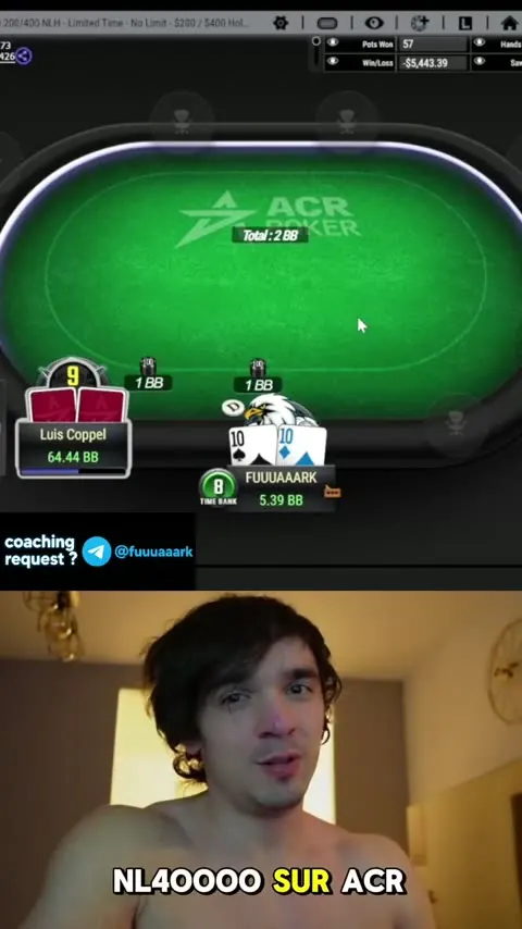 NL40K: folding when we are always beat — poker hand reviewed on ACR